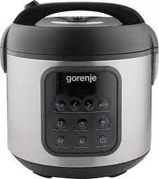 Мультиварка Gorenje 476Вт міні 2л 5 програм метал/пластик чорний - мініатюра 5