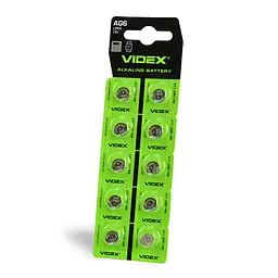 Батарейка годинникова Videx AG 6/LR921 BLISTER CARD 10 шт VIDEX (23269-000)