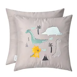 Декоративна подушка Papaella Dino, розмір 50х50 см, сірий (8-33086) - мініатюра 2