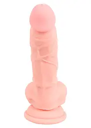 Фалоімітатор Medical Silicone Dildo 18 см тілесний - мініатюра 4