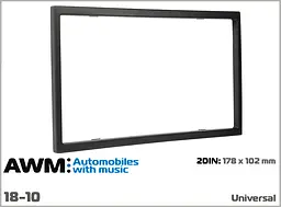 Рамка декоративна універсальна 2 DIN AWM 18-10 - мініатюра 5