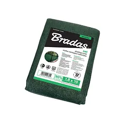 Сітка захисна Bradas 90% затінення 135 г/м² 1.8x10 м AS-CO13518010GR/P