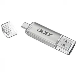 USB флеш накопичувач Acer 32GB UP300 Silver USB 3.2/Type-C (BL.9BWWA.588) - мініатюра 5