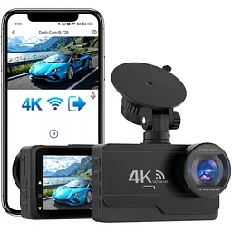 Передня та задня камера 4/2K+1080P TAREFAN Dash Cam WiFi Dashcam карта 64 ГБ 170 ° Car Dash Cam