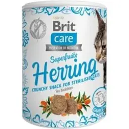 Ласощі для котів Brit Care Cat Snack Superfruits Herring оселедець 100 г