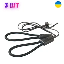Електросушарка взуття дугова чорна 3 штуки електрична сушка для взуття - мініатюра 2