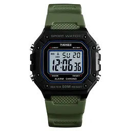 Чоловічий наручний годинник 1496AG Army Green Skmei acs0030718