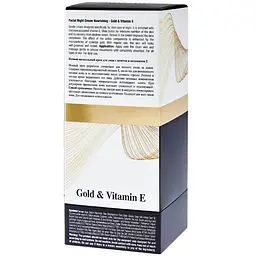 Живильний нічний крем для обличчя Dr. Sea Gold з золотом 50 мл (501415) - мініатюра 4