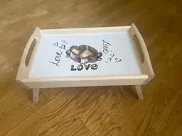 Столик кавовий з ніжками стіл для подачі Love - мініатюра 2