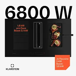 Індукційна плита з витяжкою Klarstein Chef-Fusion DownAir System (10045558) - мініатюра 3