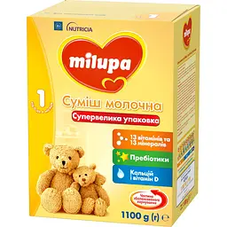 Cуміш молочна суха Milupa 1, 1100 г (924044) - мініатюра 3