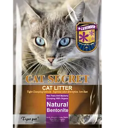 Бентонітовий наповнювач для котячого туалету Tiger Pet з ароматом лаванди 5 L