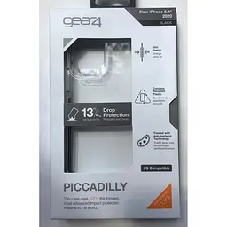 Протиударний чохол Gear4 Piccadilly D3O для iPhone 12 Mini (5.4") Black + Прозорий (702006033) - мініатюра 2