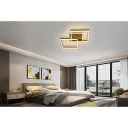 Світильник стельовий Miorro LED Moda з пультом ДУ та APP 80W 550х300х120 мм золото (51-313-016) - мініатюра 8