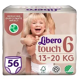 Підгузки трусики Libero Touch Pants 6 (13-20 кг), 56 шт.