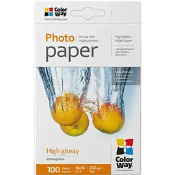 Фотопапір ColorWay 10x15 230г glossy, 100с (PG2301004R)
