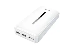 Портативна батарея Power Bank Hoco DB06 Max VIATOR 2 USB/Xiaomicro/Type-C 20.000mAh White