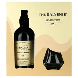 Віскі Balvenie Double Wood 12 yo Single Malt Scotch Whisky 40% 0.7 л + 2 склянки