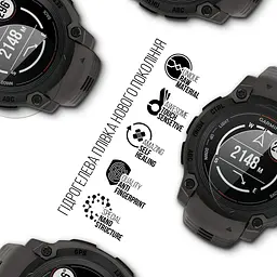 Гідрогелева плівка на годинники Garmin Instinct E 40mm ArmorStandart захисна плівка для смарт годинників прозора (ARM86956) - мініатюра 2