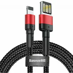 Кабель Baseus Cafule Cable （ special edition ） USB to Lightning 2.4A 1m Red + Black