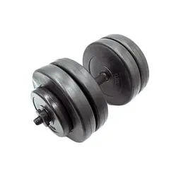 Гантель складальна композитна в пластиковій оболонці Rock pro 23 кг NE-PL-G-023