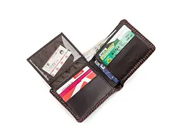Портмоне 18229 з натуральної шкіри крокодила Коричневий 12х10 см CROCODILE LEATHER acs0032478 - мініатюра 4