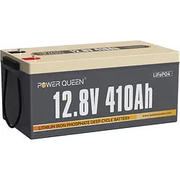 Акумулятор Power Queen LiFePO4 12V (12.8V/410Ah/5248Wh) (P12V410-250-BASIC-16-A250) [158031] - мініатюра 1
