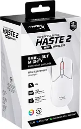 Ігрова миша HyperX Pulsefire Haste 2 Mini біла (7D389AA) - мініатюра 7