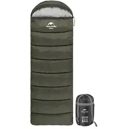 Спальний мішок Naturehike U350S L NH20MSD07 dark green - мініатюра 3
