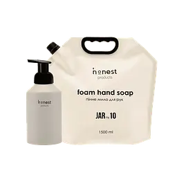Набір з рефілом пінне мило Honest products