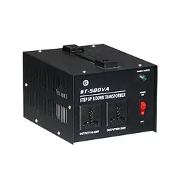 Перетворювач напруги трансформаторний універсальний ST-500VA Input 220 V/Output 110V, Input 220 V/Output 110V+