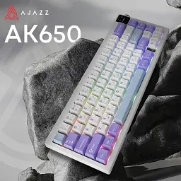 Bluetooth Клавіатура Ajazz AK650 Flying Fish Switch Purple RGB USB/Wireless/Bluetooth (AK650-FF-PWB) UA - мініатюра 5