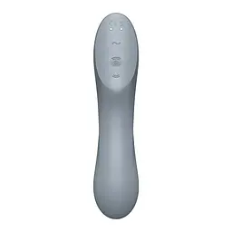 Вібратор Satisfyer Curvy Trinity 3 Вакуумний та стимулятор для точки G, 17.5х5.3 см сірий - мініатюра 5