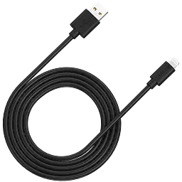 Кабель Lightning Canyon Charge & Sync USB-A to Lightning 2m Чорний (CNS-MFIC12B)