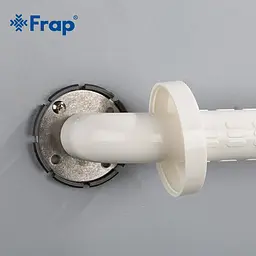 Поручень настінний Frap F8101 нержавіюча сталь/пластик, 400 мм, Нержавіюча сталь - мініатюра 6