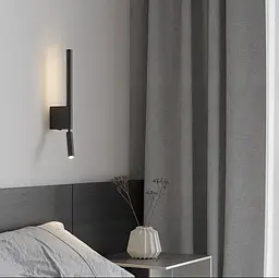 Бра Mantra Torch у чорному кольорі Line F WS 1G BK - мініатюра 9