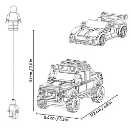 Конструктор LEGO Speed Champions Jaguar Project 7 та Land Rover Defender 740 ел. (77264) - мініатюра 17