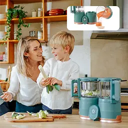 Блендер-пароварка Babymoov Nutribaby Glass зелений (A001132) - мініатюра 8