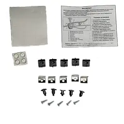Дефлектор капота мухобійка Fiat Doblo 2005-2010 (Євро Кріплення) Voron Glass - мініатюра 2