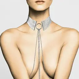 Прикраса Bijoux Indiscrets Desir Metallique Collar - Silver - мініатюра 2