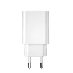 Мережевий зарядний пристрій Wiwu Wi-U001 Type C 20W PD fast charger EU Plug Білий