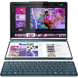Ноутбук Lenovo Yoga Book 9 13IMU9, (83FF002NRM), Intel® Core™ Ultra 7 155U, 32GB RAM, SSD 1TB, Intel Integrated Graphics, Windows 11 Home, Tidal Teal - мініатюра 3