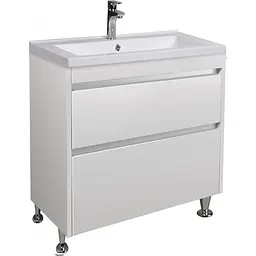 Тумба Мойдодир Prime 80 з умивальником Cosmo 80 підлогова Білий