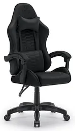 Комп'ютерне крісло Hell's HC-1000 Black (тканина) - мініатюра 2