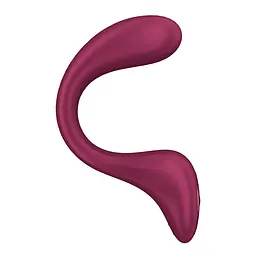 Вагінально-кліторальний вібратор Satisfyer G for Goddess 2 Wine Red, 2 мотори - мініатюра 1