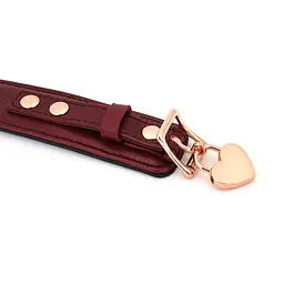 Нашийник з повідцем Liebe Seele Wine Red Curved Collar - мініатюра 5