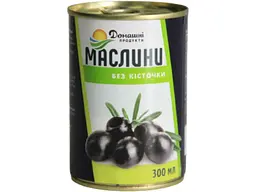 Маслини Домашні продукти 300г чорн. б/к
