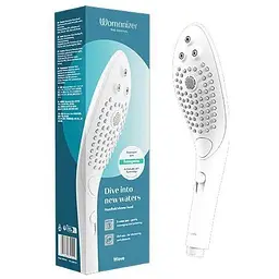 Насадка-стимулятор для душу 2 в 1 Womanizer Wave White - мініатюра 7