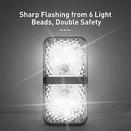 Індукційна LED-підсвітка дверей авто BASEUS Door open warning light (2pcs/pack) (CRFZD-01) - мініатюра 4