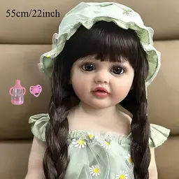 Реалістична Кукла Реборн 55 см повністю вінілова Doll Reborn Baby К0100220 - мініатюра 3